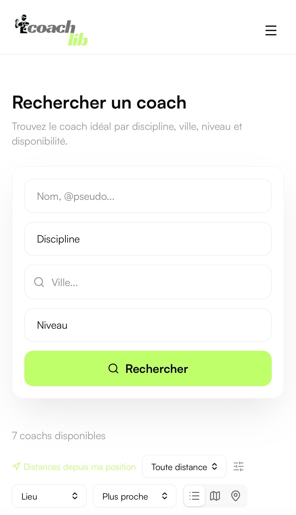 Capture d'écran — Explorez les résultats
